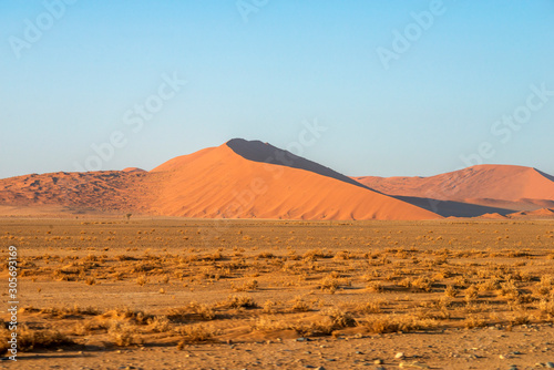 red sand dunes
