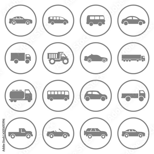 car icon, bus, ambulance icon vector design symbol 