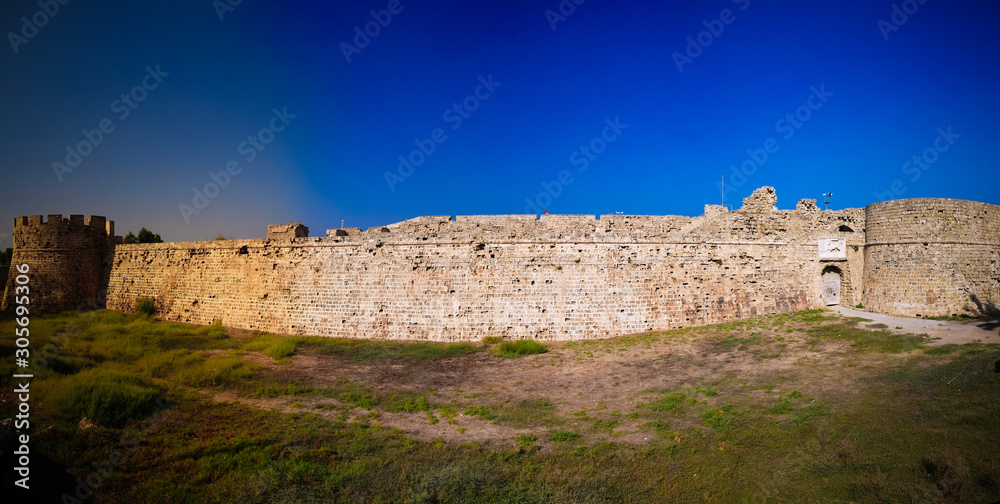 Exterior view to Otello Castle at Famagusta, Cyprus