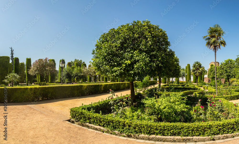 Gardens at the Alcazar  in Cordoba
