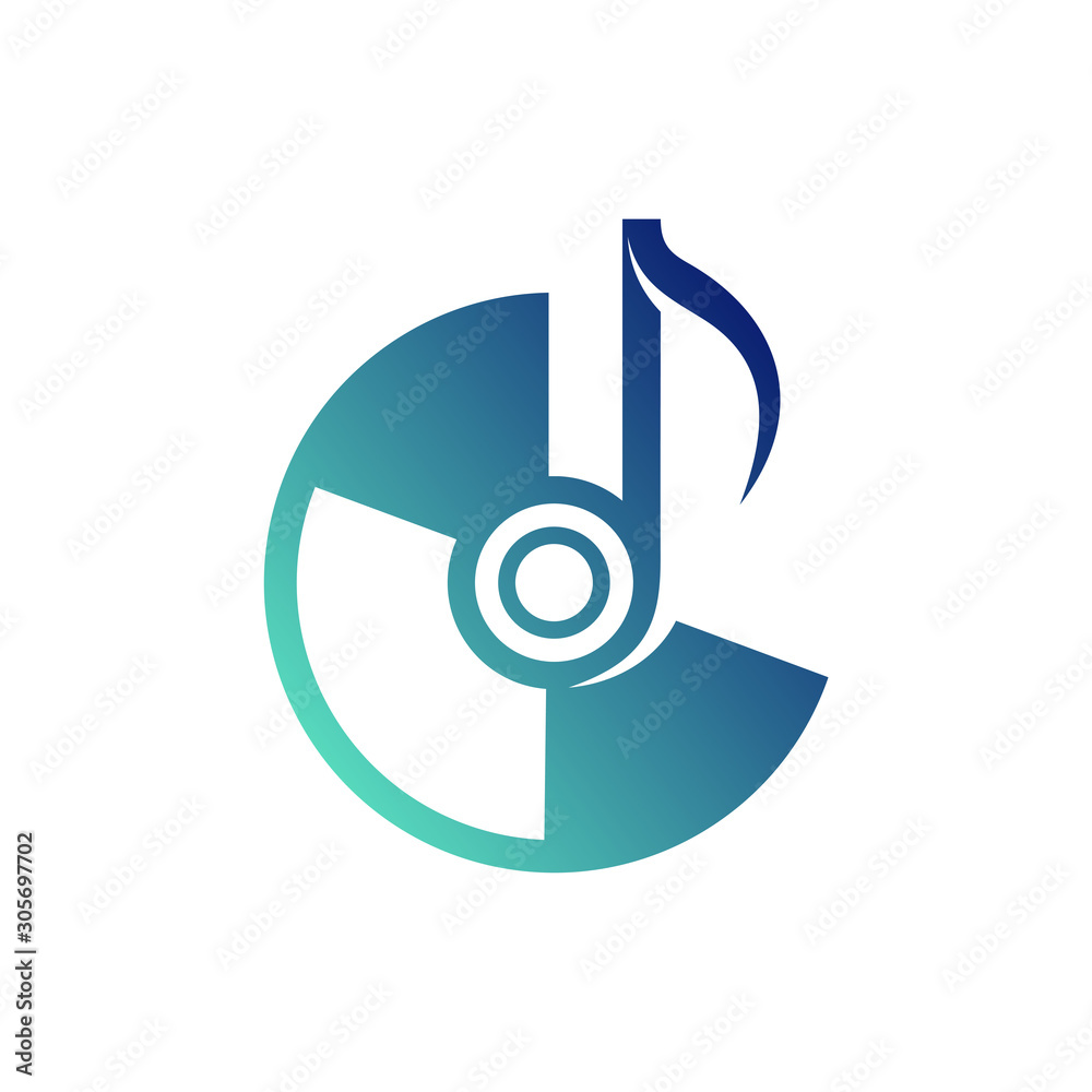 Music Note Logo Design Concept Vector. Note Play Music Logo Template. Icon Symbol. Illustration Music Note Logo Design Concept Vector. Note Play Music Logo Template. Icon Symbol. Illustration