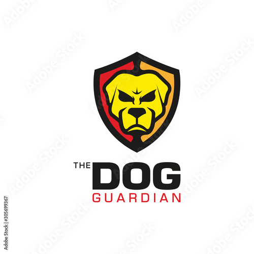 The Dog Guardian Logo Design Template