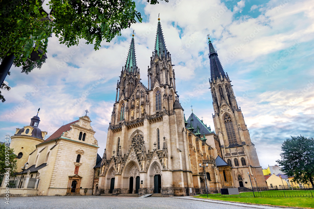 St. Wenceslas Cathedral in Olomouc town. Czech Republic St. Wenceslas Cathedral in Olomouc town. Czech Republic