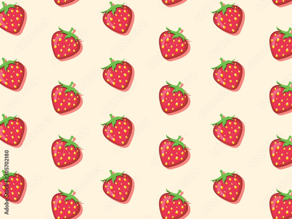 healthy cute strawberry fruit pattern wallpaper vector design healthy cute strawberry fruit pattern wallpaper vector design