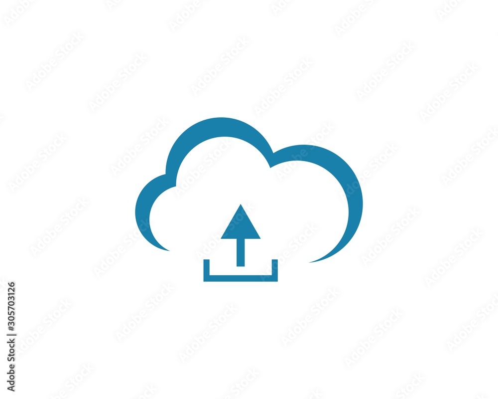 cloud logo vector icon cloud logo vector icon