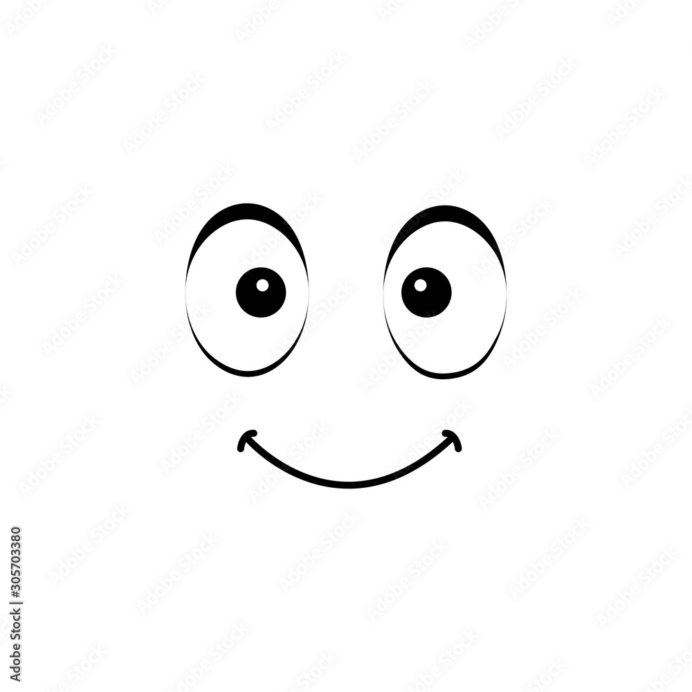 Emoji, smile icon. Simple line, outline vector of cartoon face icons for ui and ux, website or mobile application Emoji, smile icon. Simple line, outline vector of cartoon face icons for ui and ux, website or mobile application