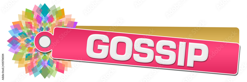 Gossip Pink Colorful Circular Label Gossip Pink Colorful Circular Label
