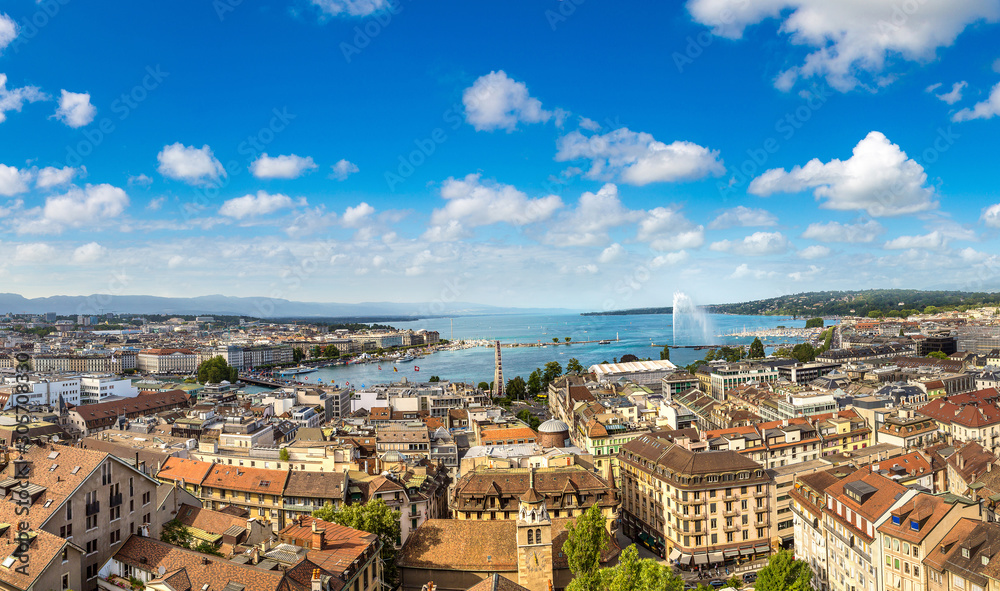 Panoramic view of Geneva
