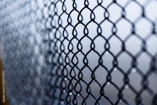 Mesh fence for sports and other areas