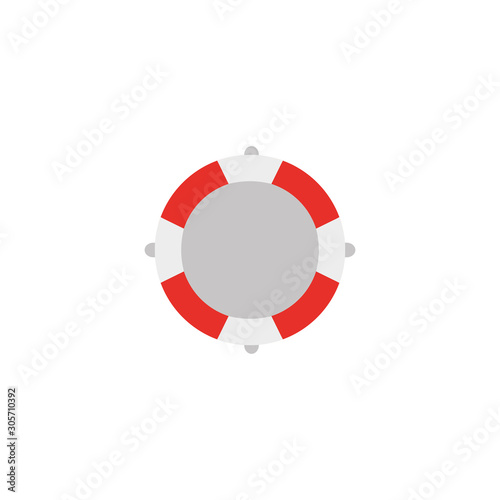 lifeguard float protection flat icon