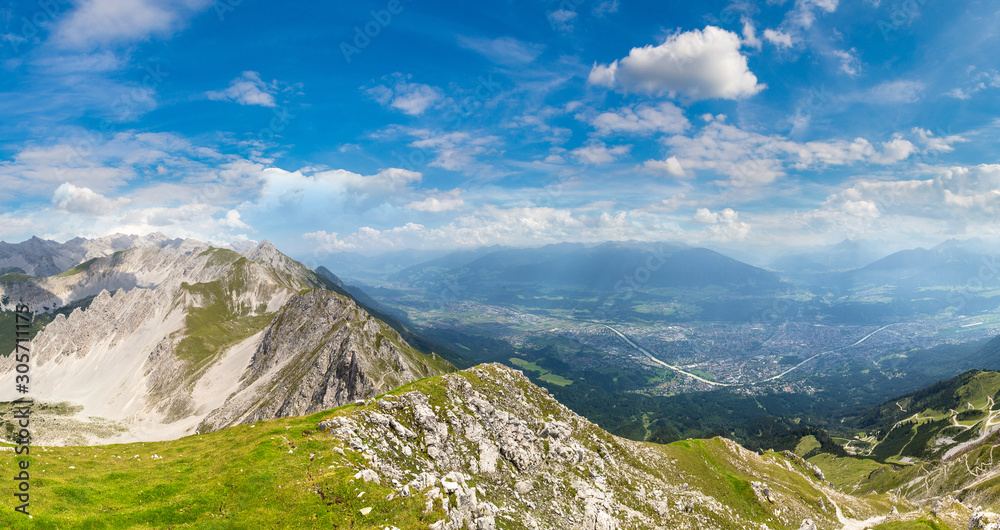 Panoramic view of Innsbruck Panoramic view of Innsbruck