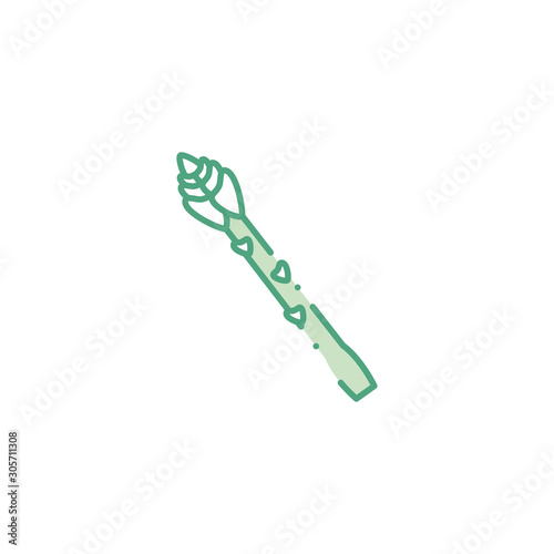 vegetable asparagus fill style icon