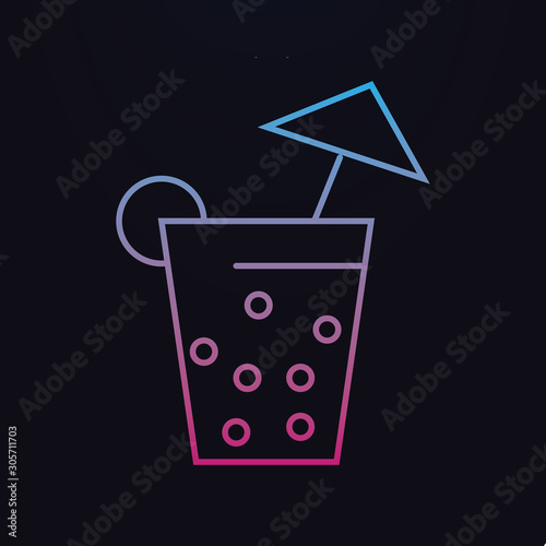 Coctail nolan icon. Simple thin line, outline vector of party icons for ui and ux, website or mobile application