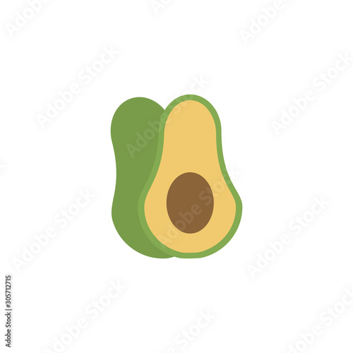 vegetable avocado flat style icon