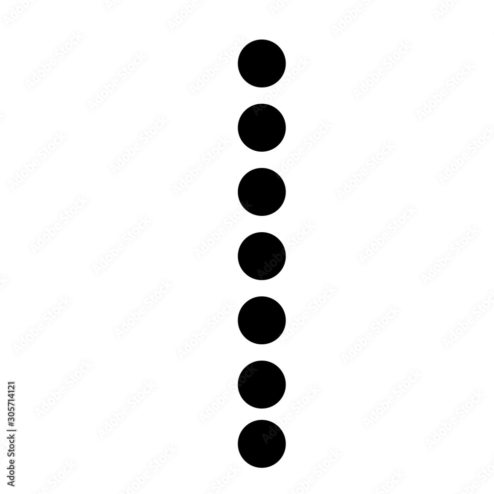Dot alphabet make from circle letter I isolated on white background Dot alphabet make from circle letter I isolated on white background