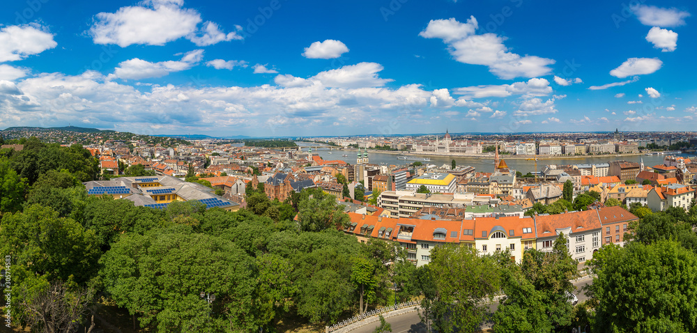 Panoramic view of  Budapest