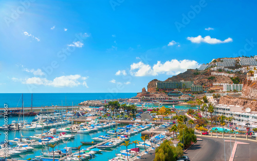 Puerto Rico resort town. Gran Canaria, Canary islands, Spain