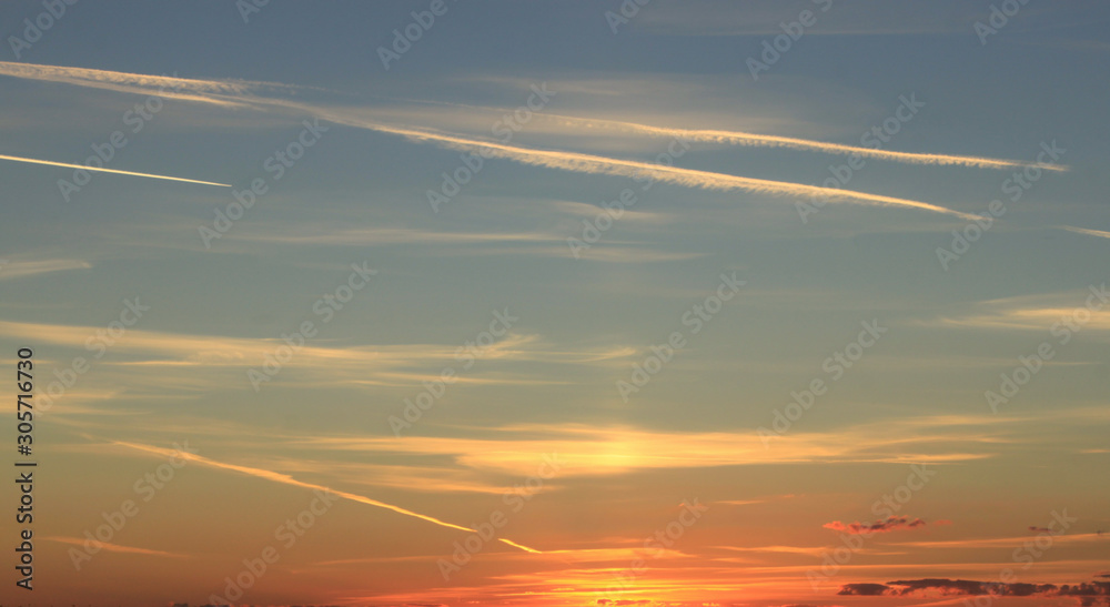 Fototapeta premium sunset in the sky