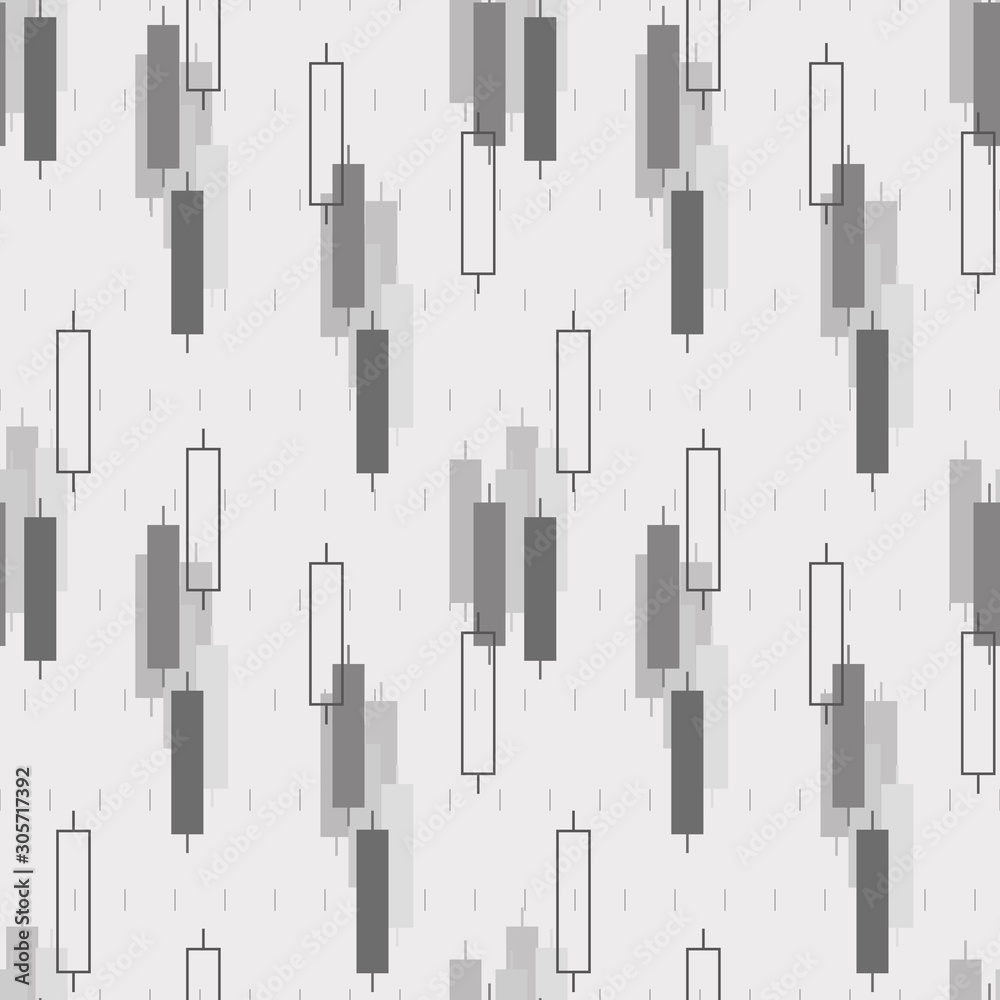 Seamless pattern created by several objects set to background Seamless pattern created by several objects set to background
