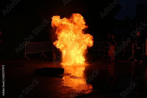 bonfire bomb explosion fire flame.