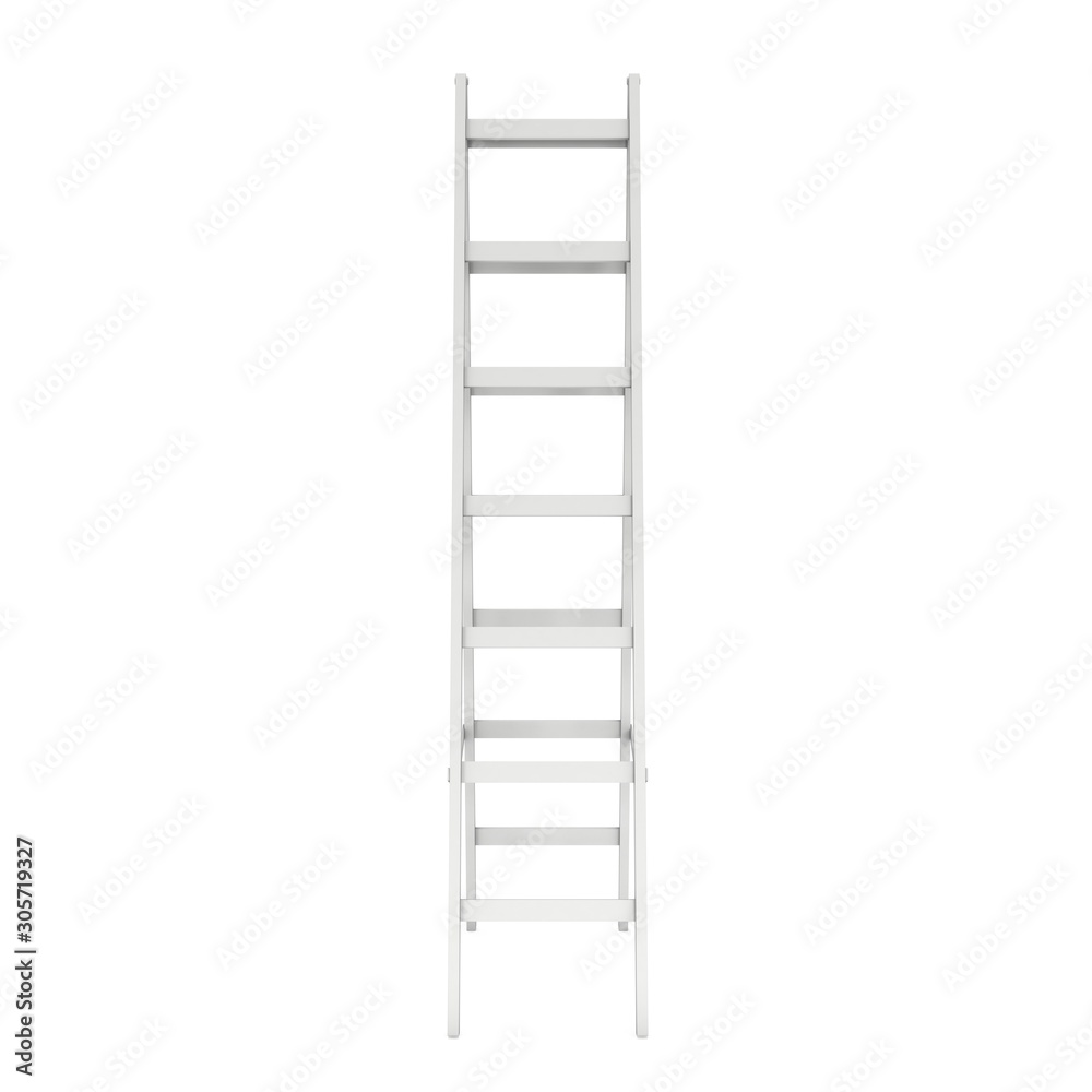 Step ladder. 3d render isolated on white Step ladder. 3d render isolated on white