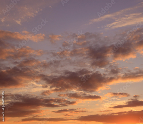 Fototapeta Naklejka Na Ścianę i Meble -  sunset sky with clouds