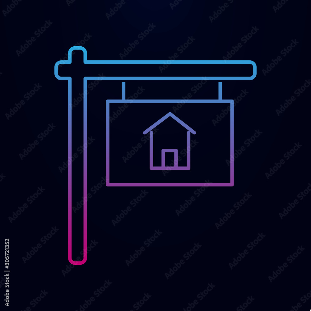 Sold vector nolan icon. Simple thin line, outline vector of real estate icons for ui and ux, website or mobile application Sold vector nolan icon. Simple thin line, outline vector of real estate icons for ui and ux, website or mobile application