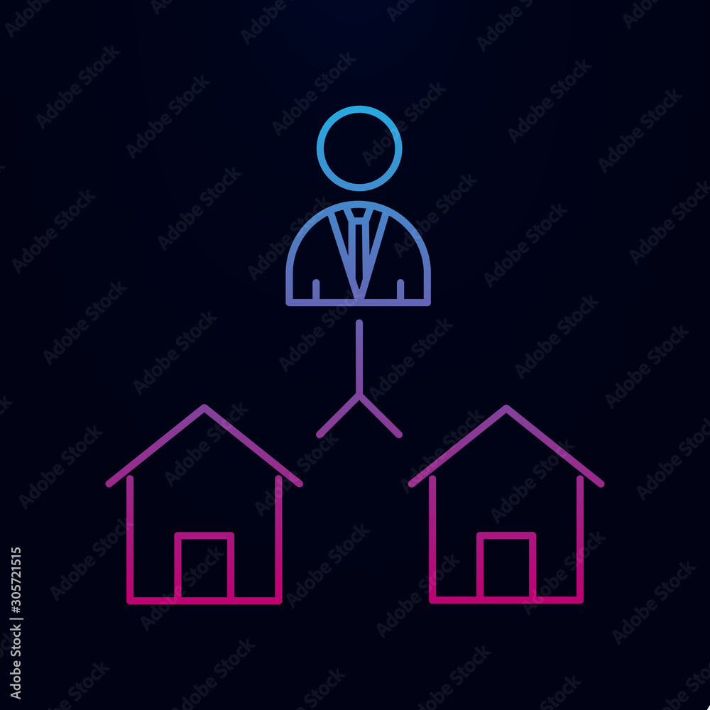 Real estate - select house nolan icon. Simple thin line, outline vector of real estate icons for ui and ux, website or mobile application Real estate - select house nolan icon. Simple thin line, outline vector of real estate icons for ui and ux, website or mobile application