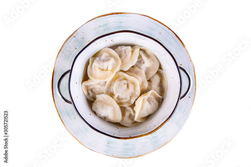 Boiled dumplings with oil