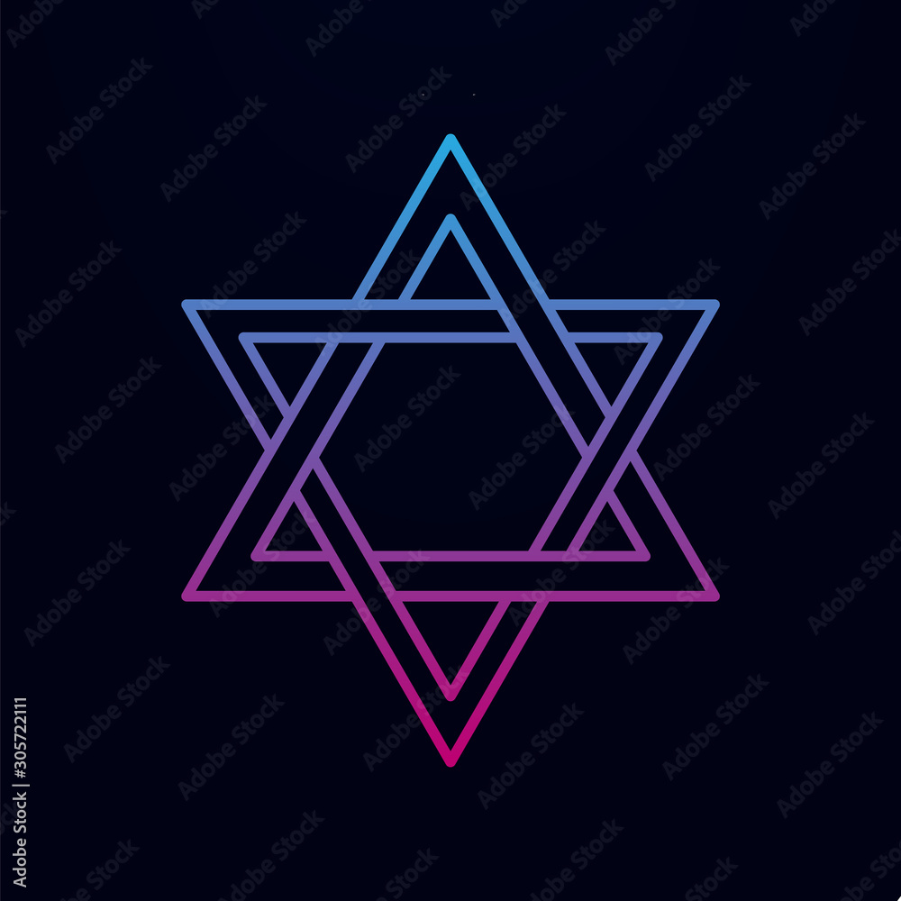 David star nolan icon. Simple thin line, outline vector of religion icons for ui and ux, website or mobile application David star nolan icon. Simple thin line, outline vector of religion icons for ui and ux, website or mobile application