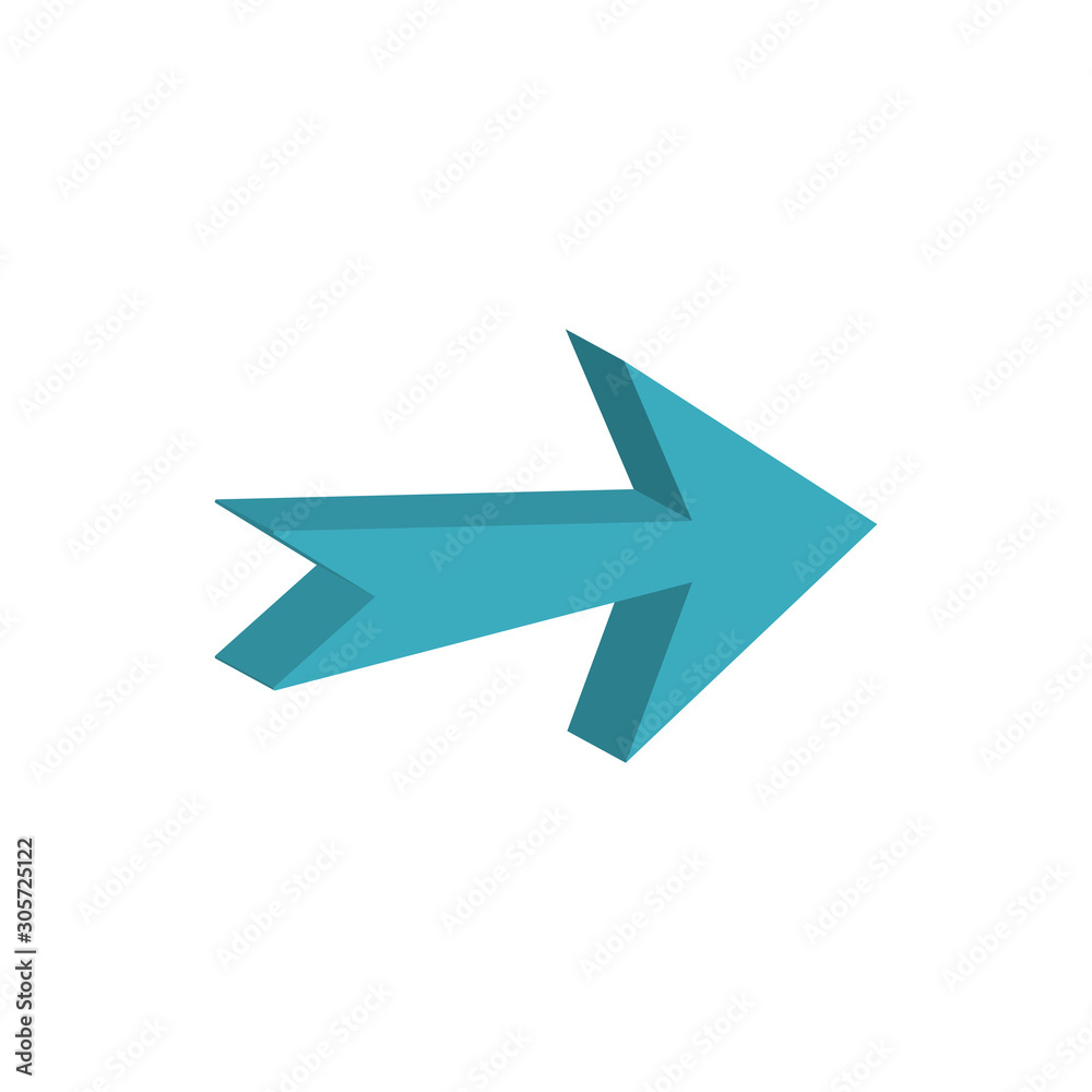 arrow right direction 3d style icon arrow right direction 3d style icon