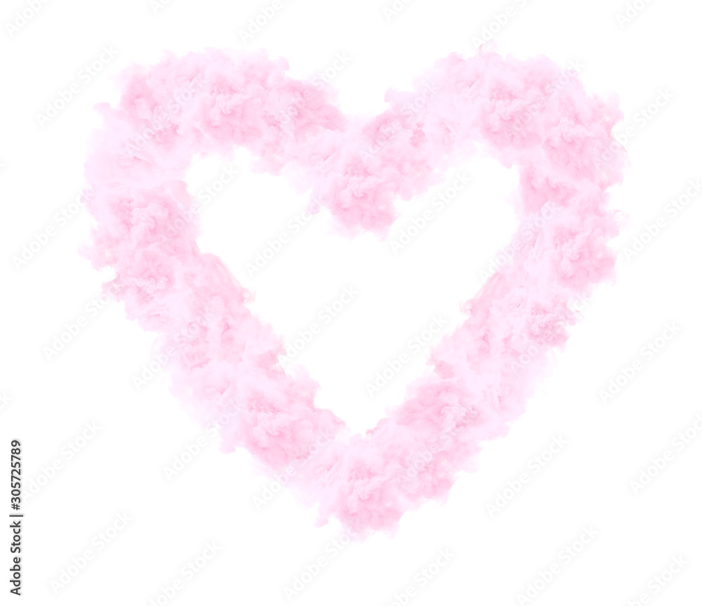 Heart  ピンクのふわふわハート バレンタイン 結婚式 家族愛 全ての愛に