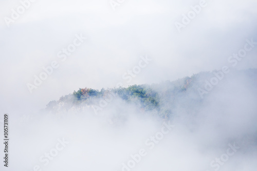 Mountains in the cloud.