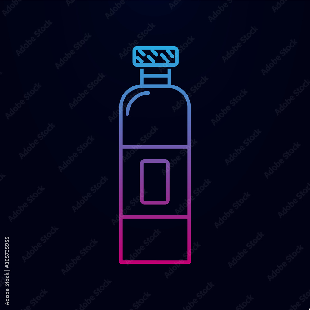 Bottle nolan icon. Simple thin line, outline vector of kitchen icons for ui and ux, website or mobile application Bottle nolan icon. Simple thin line, outline vector of kitchen icons for ui and ux, website or mobile application