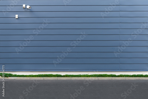Wallpaper Mural street wall background ,Industrial background, empty grunge urban street with warehouse brick wall Torontodigital.ca