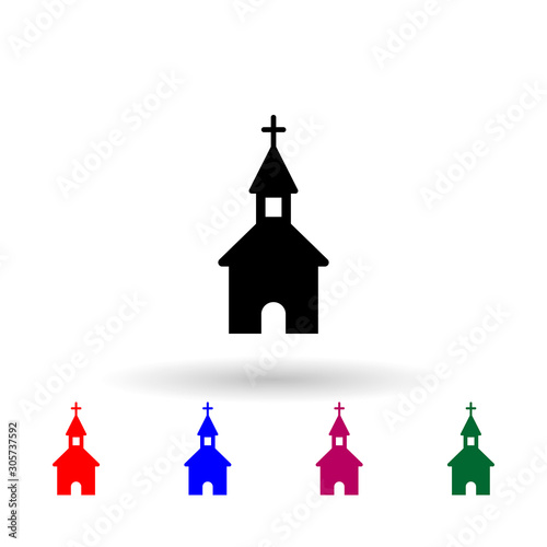 Orthodox church multi color icon. Simple glyph, flat vector of russia icons for ui and ux, website or mobile application