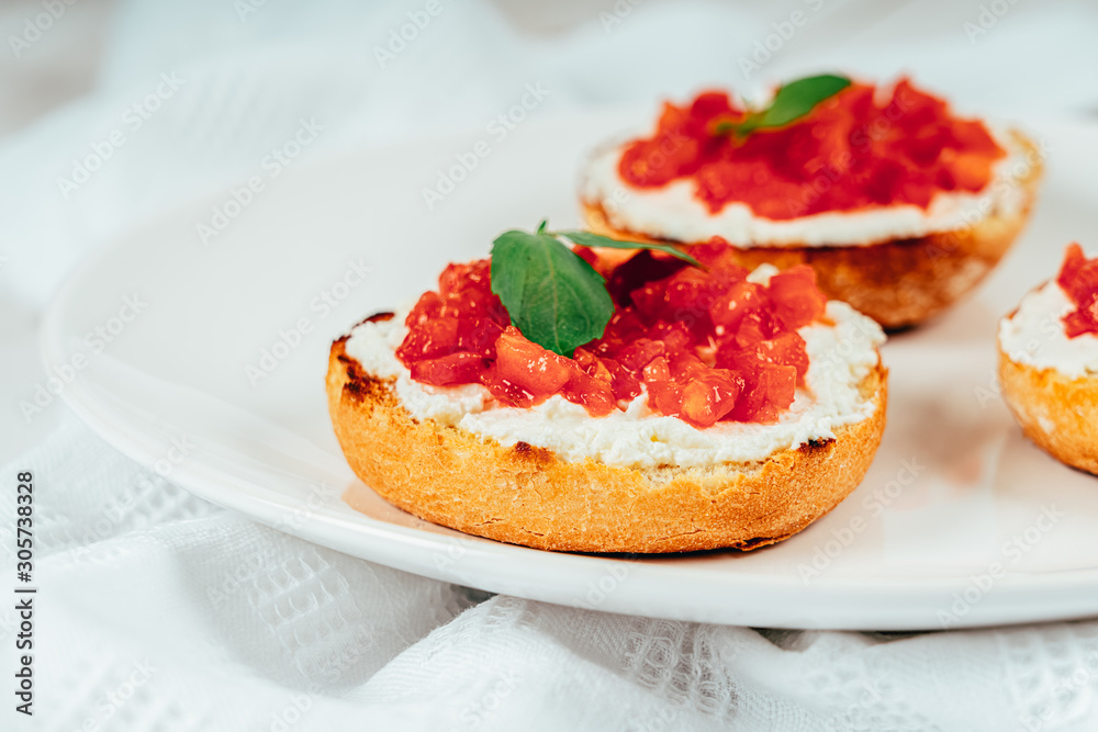 Tomatoes And Goat Cheese Bruschetti Tomatoes And Goat Cheese Bruschetti