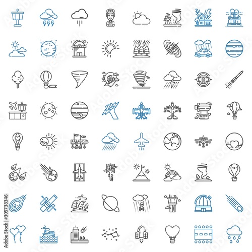 sky icons set
