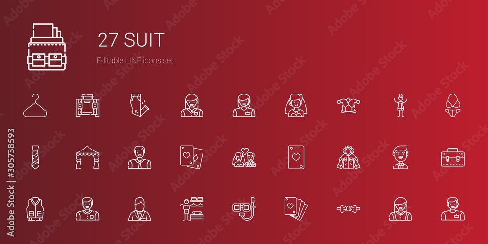 suit icons set suit icons set