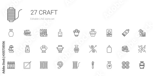 craft icons set