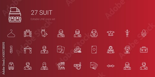 suit icons set