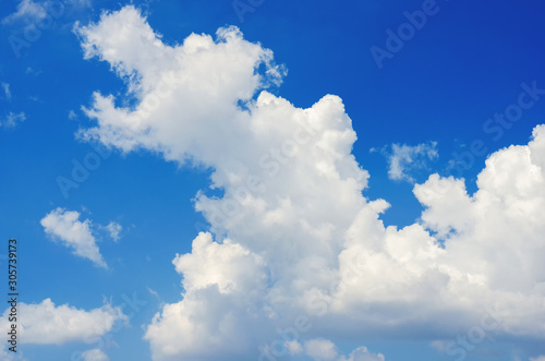 tranquil with beautiful cloud and blue sky background.