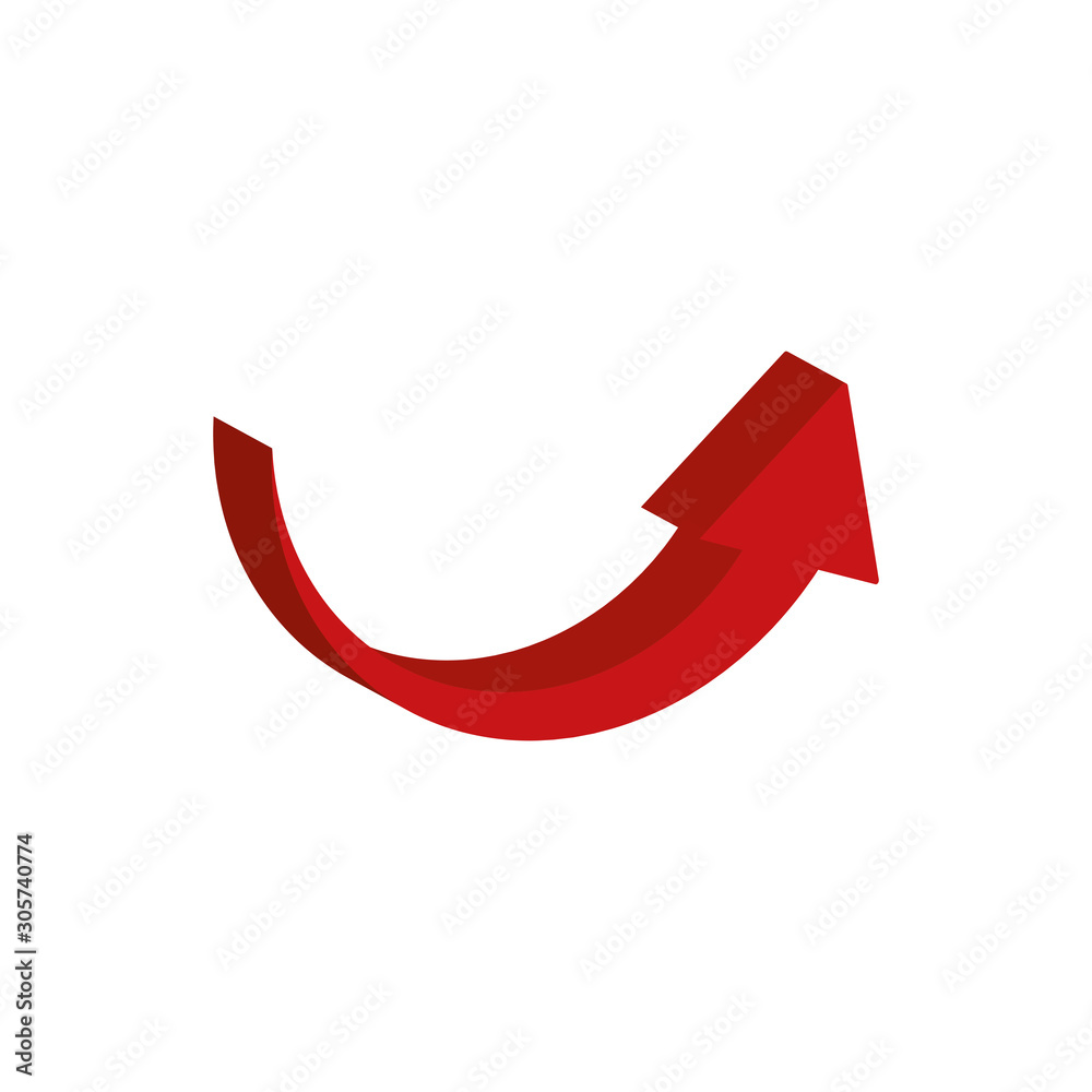 arrow up 3d style icon arrow up 3d style icon