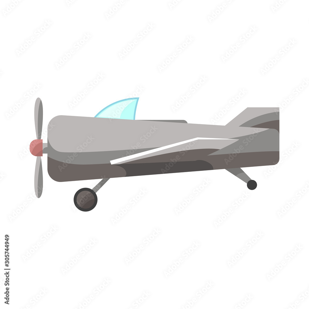 Vector design of plane and old icon. Web element of plane and biplane vector icon for stock.