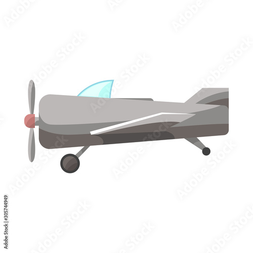 Vector design of plane and old icon. Web element of plane and biplane vector icon for stock.