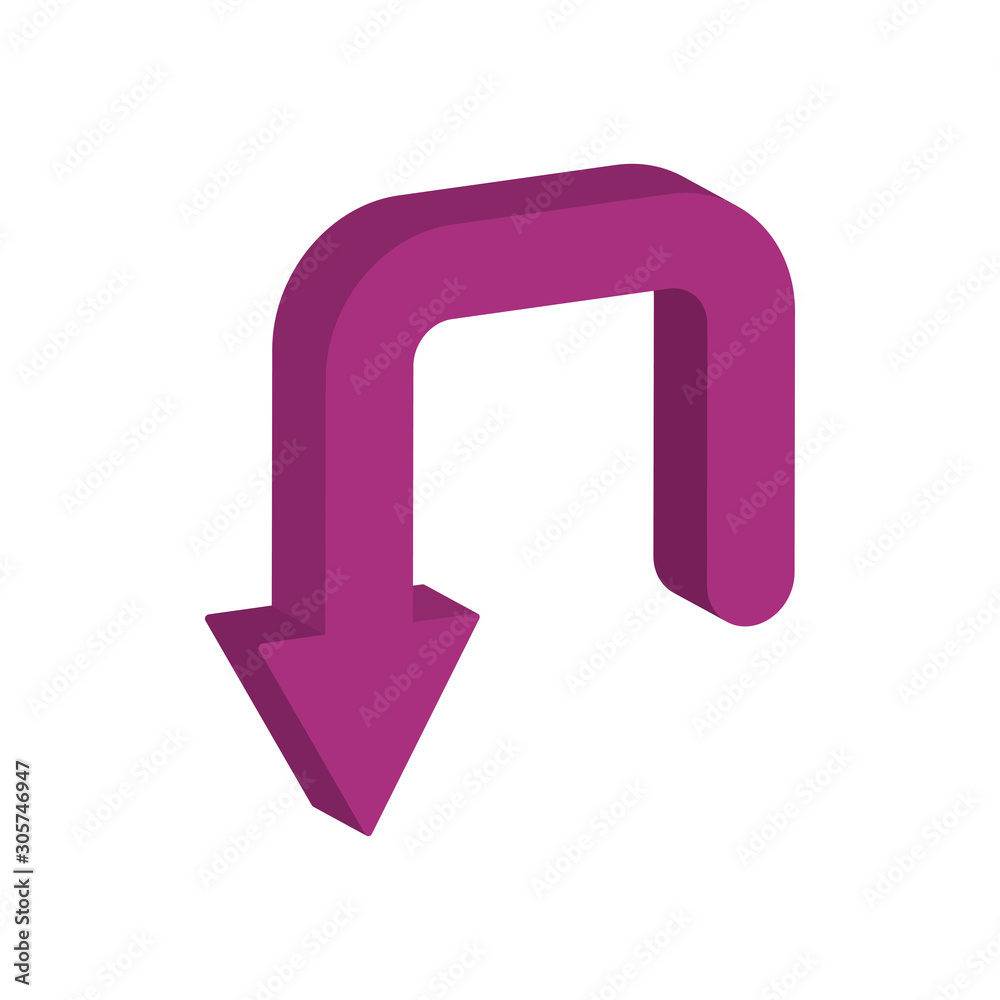 arrow down 3d style icon arrow down 3d style icon