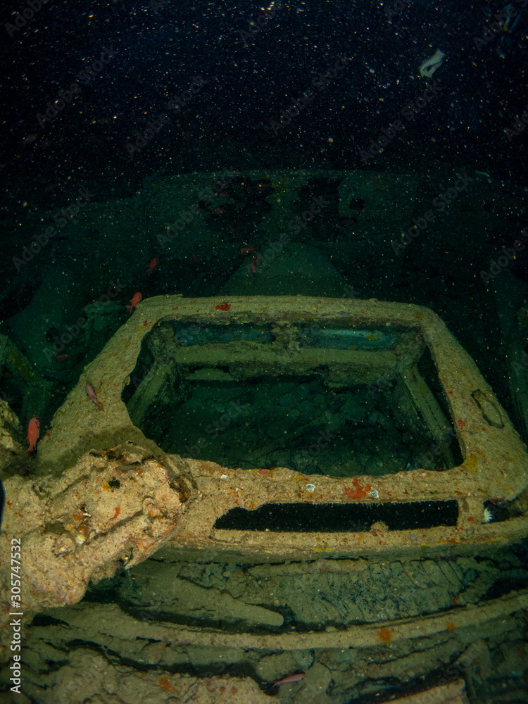 Thistlegorm ship sunk in World War II in the Red Sea