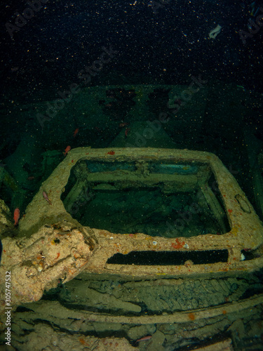 Obraz na płótnie Thistlegorm ship sunk in World War II in the Red Sea w salonie