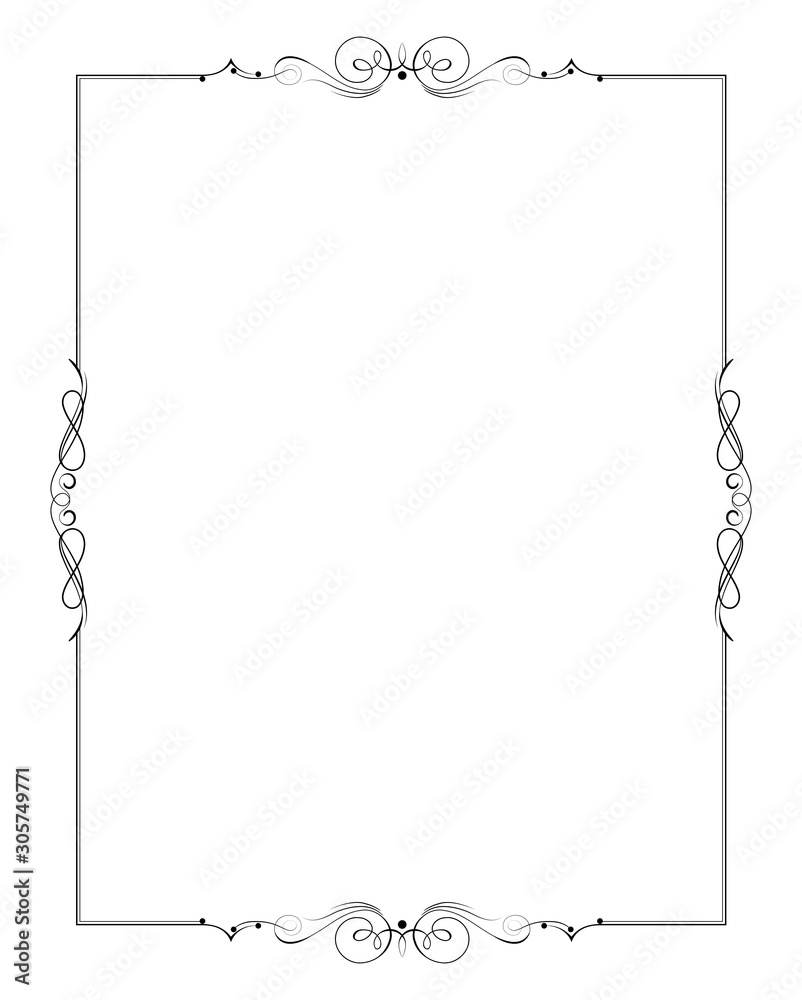 Ornamental decorative frame created in vector. Ornamental decorative frame created in vector.
