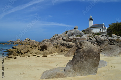 phare de pontusval finistère bretagne photo